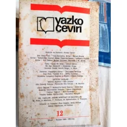 Yazko Çeviri 12 Bulgar Şiiri, Turhan Bozkurt/Selim İleri, Hedda Gabler/Murathan Mungan, Martinet ve İşlevsel bilbilim/Mehmet Rifat Yazko Çeviri 12 Bulgar Şiiri, Turhan Bozkurt/Selim İleri, Hedda Gabler/Murathan Mungan, Martinet ve İşlevsel bilbilim/Mehmet Rifat