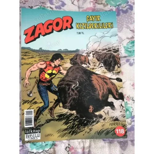 Zagor Sayı 118 Çayır Kızılderilileri (Yeni Seri)