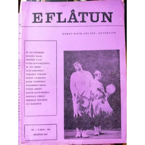Eflatun 104 4.Silifke Müzik ve Folklor, Joan Grawford, Çorum Verem Hastanesi ve Derneği, Samsun, Nasrattınoğlu ve Afyonkarahisar, Söyleşi Mehmet Ulay