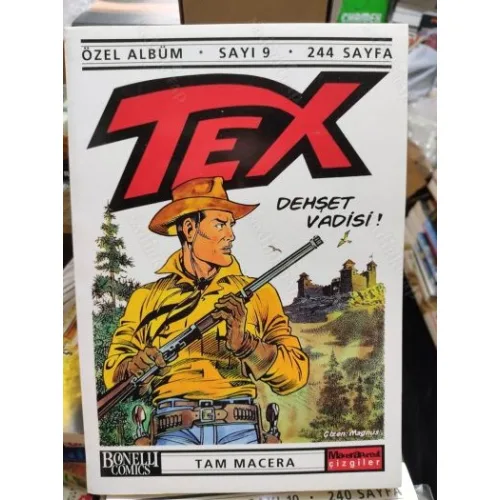 Tex (Teks) Özel Albüm Sayı 9 - Dehşet Vadisi (Tam Macera) Ambalajında+Dergi Ekli