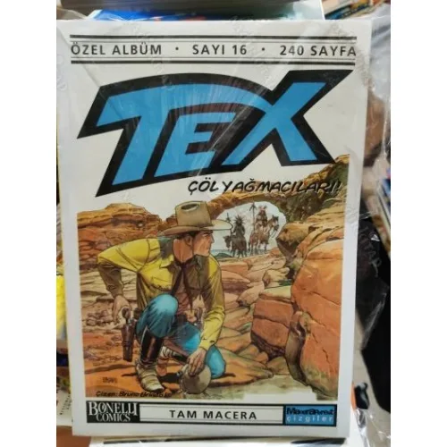 Tex (Teks) Özel Albüm Sayı 16 - Çöl Yağmacıları (Tam Macera) Ambalajında