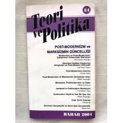 Teori ve Politika 34 Post-Modernizm ve Marksizmin Güncelliği,Post Modernizm Üzerine,Zizek,Grek Tarihi