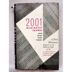 2001 Business Terms and what they mean - A Desk Dictionary HardCover 2001 Business Terms and what they mean - A Desk Dictionary HardCover
