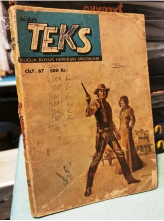 Süper Teks (Tex) Cilt 67 Sayı 265 - 266 - 267 Yamanın Dönüşü (Çetin Karakoç 385 lik Seri) 1975 Kuruşlu BKZ