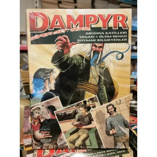 Dampyr Süper Cilt 8 Arizona Katilleri, Vegas! , Ölüm Denizi, Doymak Bilmeyenler (Oğlak Maceraperest 22 lik Seri)(Ambalajında)