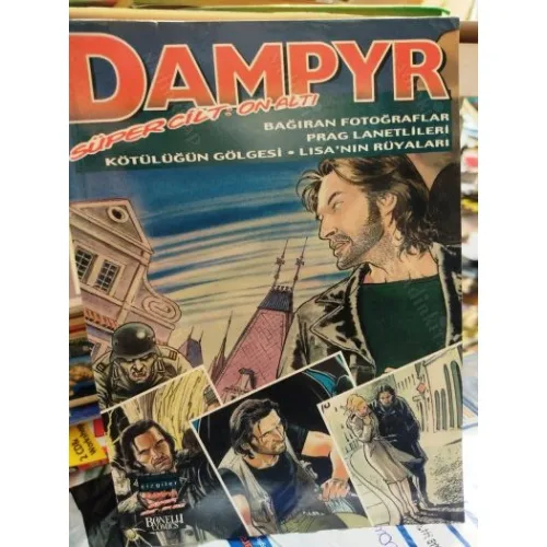 Dampyr Süper Cilt 16 Bağıran Fotoğraflar, Prag Lanetlileri, Kötülüğün Gölgesi, Lisa