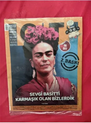 Ot Dergisi 100. Sayı 100 Kapak Frida Kahlo,Orhan Pamuk,Ece Temelkuran,Emrah Serbes,Selçuk Erdem,Pelin Batu,Yalın Alpay,Şükrü Erbaş (Poşetinde Yeni,2)