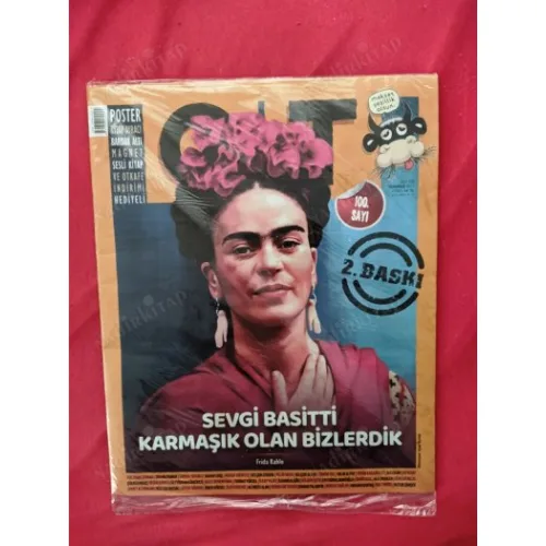 Ot Dergisi 100. Sayı 100 Kapak Frida Kahlo,Orhan Pamuk,Ece Temelkuran,Emrah Serbes,Selçuk Erdem,Pelin Batu,Yalın Alpay,Şükrü Erbaş (Poşetinde Yeni,2)