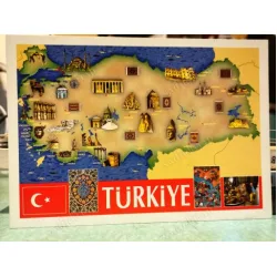 Türkiye Genel Turizm Bölgeleri Kartpostalı