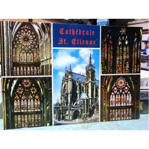 Cathedrale St. Etienne (Arkası yazılı Fransa)