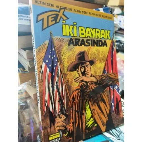 Tex (Teks) Sayı 113 İki Bayrak Arasında (Altın Seri Tex Özel Kartlı 168 sayılık)