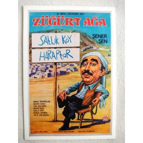 Kartpostal / Züğürt Ağa Afiş Renkli