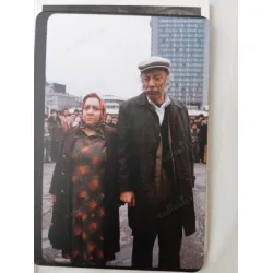 Kartpostal / Neşeli Günler Adile Naşit-Münir Özkul Taksim meydanı Renkli