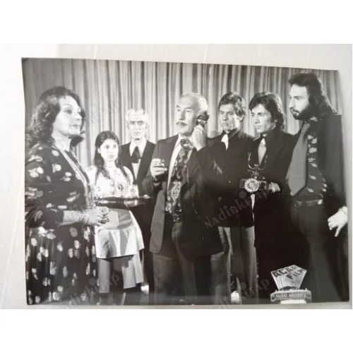 Deli Şahin 1976 Nermin Özses / Ali Sururi / Süha Doğan / Siyah Beyaz / Set Fotosu