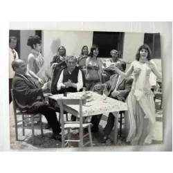 Yakut Gözlü Kedi 1966 - Sulukule Dansözlü Eğlence Sahnesi * Siyah Beyaz / Set Fotosu