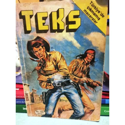 Yeni Teks (Tex) Ceylan Sayı 156 Rüzgar ve Sağnak (186 lik Seri) Kapak Ömer Muz (Açıklama)