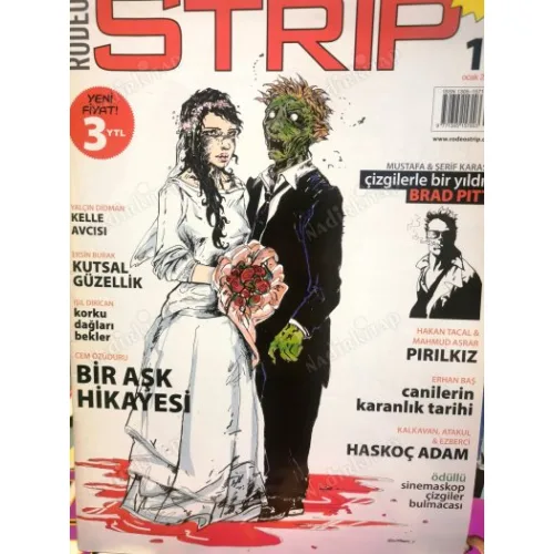 Rodeo Strip - Sinemaskop Çizgiler Dergisi Sayı 11 Çizgilerle Brat Pitt, Bir Aşk Hikayesi / Cem Özüduru, Ceyno / Yalçın Didman, Haskoç Adam, Mor Bulut