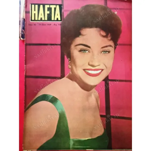 HAFTA 42 Kapak Andra Martin, Mendres Amerikada, Söyleşi Halide Edib Adıvar, Kıbrısta Türk, Çıngar/İlhan Engin,
