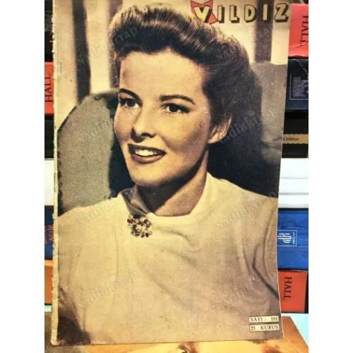 Yıldız 151 Kapak Katherine Hepburn- Philip Dorn, Myrna Loy, Susan Hayward, 1944 Akademi Mükafatı, Errol Flynn,