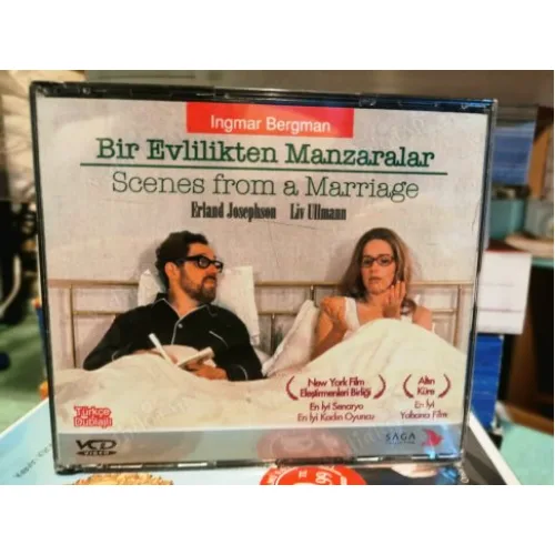 VCD Scener ur ett äktenskap Scenes from a Marriage Bir Evlilikten Manzaralar Liv Ullmann Erland Josephson Yön Ingmar Bergman 1973 3CD Kutulu
