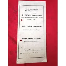 İdrar Tahlil Raporu 14946 Dr Rafael Asseo Beyoğlu Seriri Tahlilat Lab Türkçe Fransızca İdrar Tahlil Raporu 14946 Dr Rafael Asseo Beyoğlu Seriri Tahlilat Lab Türkçe Fransızca