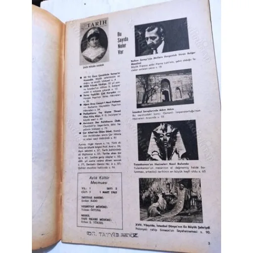 Hayat TARİH * Mart 1965 * Sayı: 2 /Çanakkale Savaşı,2000 yılında türkiye,Bulgar Mezalimi,Churchill,Nigar Hanım,Kılıç Alayı, Barbaros,Çar ailesi BKZ