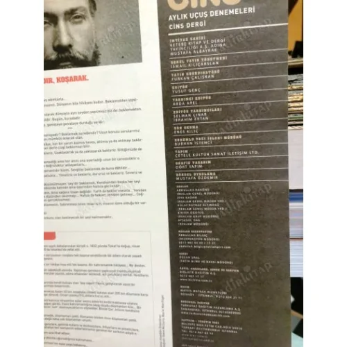 CİNS Dergisi 31 Nübüvvetin İmkanı - Ömer Türker, İmanınızı Gözden Geçirin - Ömer tuğrul İnançer, Kierkegaard, Nizamülmülk, Şiirin Pöpülerle İmtihanı