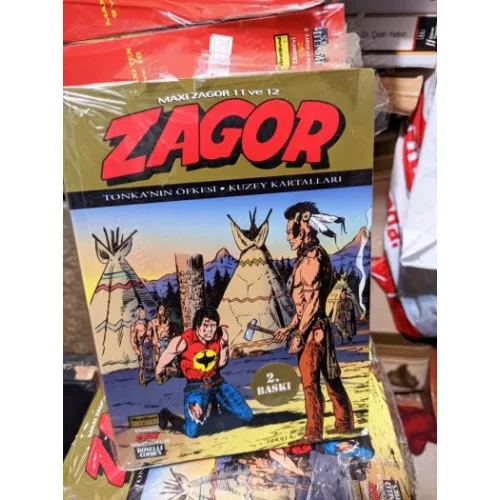 ZAGOR / Efsanevi ZAGOR Maceraları Cilt 10 * MAXI Zagor 11-12 * Tonka