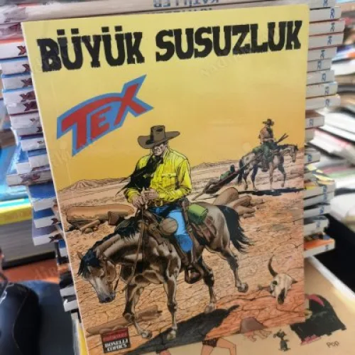 Tex (Teks) Maceraperest Çizgiler Sayı 185 * Büyük Susuzluk (204 lük seri) Shrink Ambalajında Yeni