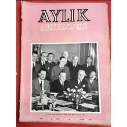 Aylık Ansiklopedi 2/7/1950 Kapak Yakın Doğu Amerikan elçileri Gayrimüslim, Hiroşima, Metternich, Yavuz ve Şah İsmail, 31 Mart Vakası, Nuremberg