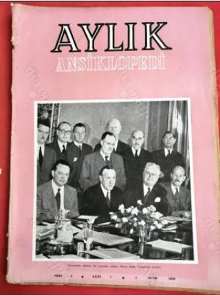 Aylık Ansiklopedi 2/7/1950 Kapak Yakın Doğu Amerikan elçileri Gayrimüslim, Hiroşima, Metternich, Yavuz ve Şah İsmail, 31 Mart Vakası, Nuremberg