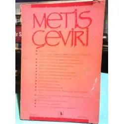 Metis Çeviri 8 Söyleşi Can Yücel, Yapay Zeka ve Bilgisayar Çevirisi, Kişinin Öz dili Füsun Akatlı, Çeviri Sanatı Metis Çeviri 8 Söyleşi Can Yücel, Yapay Zeka ve Bilgisayar Çevirisi, Kişinin Öz dili Füsun Akatlı, Çeviri Sanatı