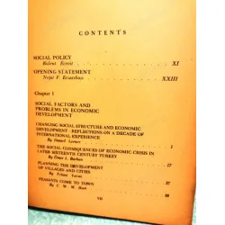 Social Aspects of Economic Development Ecevit, Eczacıbaşı, Ömer Barkan, Fehmi Yavuz, Lerner, Dönmezer, Ülgener, KOcatopçu, Topkar, Cahit Talas,