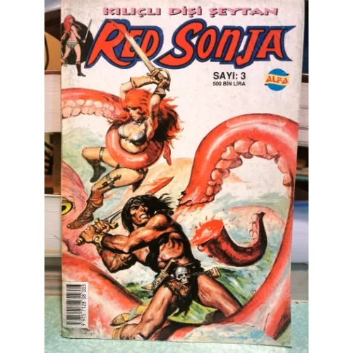 Red Sonja Kılıçlı Dişi Şeytan Sayı 3 Gölgelerin Efendisi (Alfa, 500 BİN Liralık 7 Sayılık Seri)