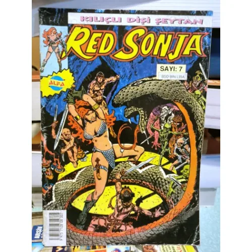 Red Sonja Kılıçlı Dişi Şeytan Sayı 7 Şarkılı Kule (Alfa, 500 BİN Liralık 7 Sayılık Seri)