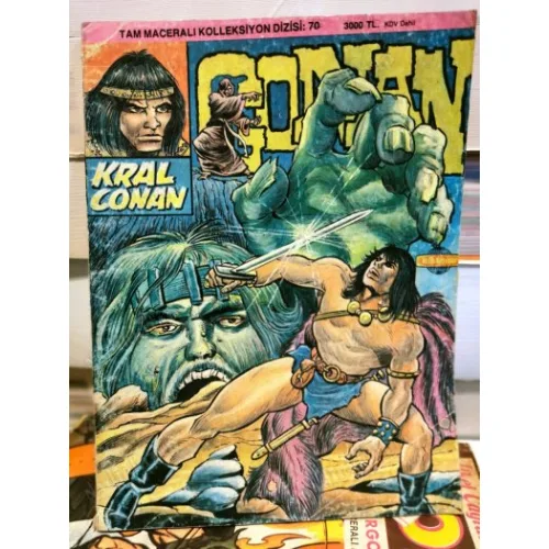 Conan Tam Maceralı Çizgi Roman Dizisi Sayı 70 Kral Conan (Alfa 186 lık Seri, 3000 TL)