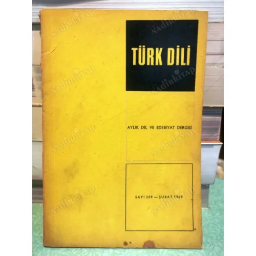 Türk Dili 209 Soyluluk, Türkçe niçin Klasik Dildir, Çağdaş Tiyatro, And, Türkçede Bağlaçlar,Recai Cin, Robinson/Aksit Göktürk,Acı/Cumalı,