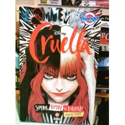 Manga Cruella Siyah Beyaz ve Kırmızı Disney BKZ
