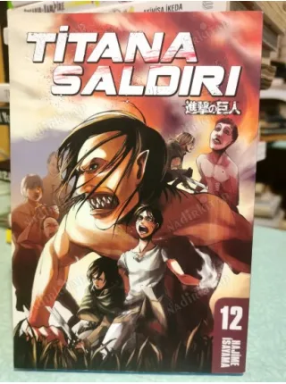 MANGA Titana Saldırı Cilt 12 [ Attack On Titan ] Şömizsiz 2016 İlk Basım