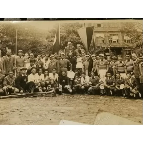 Akyeşilspor sporcuları ve yöneticileri 1935 Spor Tarihi. Futbol. İzmit / Kocaeli