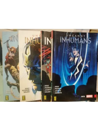 Uncanny Inhumans Cilt 1 Zaman Çarpması Cilt 2 Sessiz Oda Cilt 3 İç Savaş II Cilt 4 - IVX 4 Cilt TAM TAKIM SET