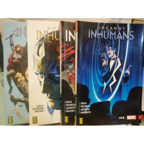Uncanny Inhumans Cilt 1 Zaman Çarpması Cilt 2 Sessiz Oda Cilt 3 İç Savaş II Cilt 4 - IVX 4 Cilt TAM TAKIM SET