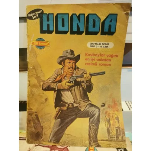 HONDA (Kahraman Şerif) Sayı 3 (Dolgu Kara Şövalye Soylu İntihar)