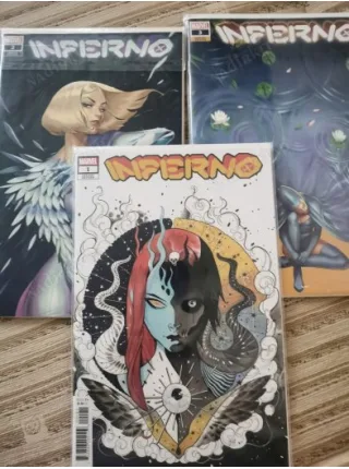 Marvel Inferno (2021) #1 #2 #3 #4 VARIANT EDITION SET ( Cover Variant Oscar Vega Comicare )