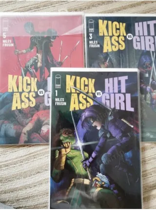 IMAGE Kick Ass Vs Hit Girl #1 #2 #3 #4 #5 SET (Cover John Romita Jr., Comicare)