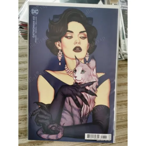 DC CatWoman Volume 5 #43 of Present (Cover B Jenny Frison Card Stock Variant, Comicare)