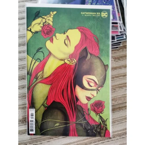 DC CatWoman Volume 5 #33 of Present (Cover B Jenny Frison Card Stock Variant, Comicare)