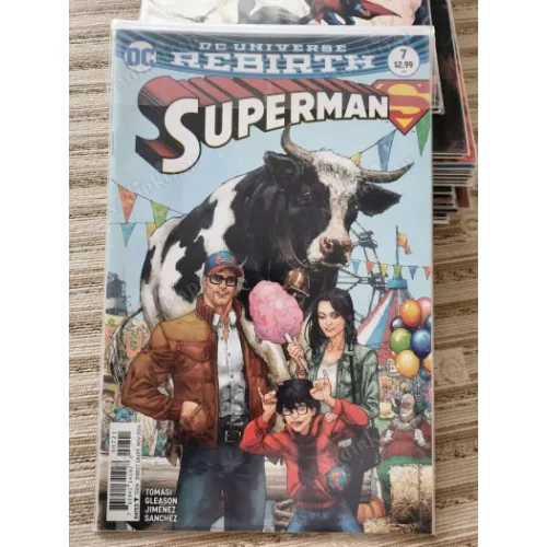 DC Universe Rebirth Superman Vol 4 #7 of45 Our Town (Kenneth Rocafort Variant Cover, Comicare)