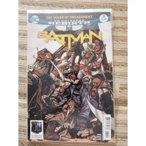 DC Universe Rebirth Batman Vol 3 # 34 of Present * The Rules of Engagement, Part 2 (Cover Joëlle Jones Regular, Comicare)