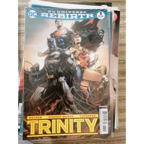 DC Universe Rebirth Trinity Vol 2 # 1 of 22 Better Together, Part 1: Family Dinner (Cover Jason Fabok Variant )